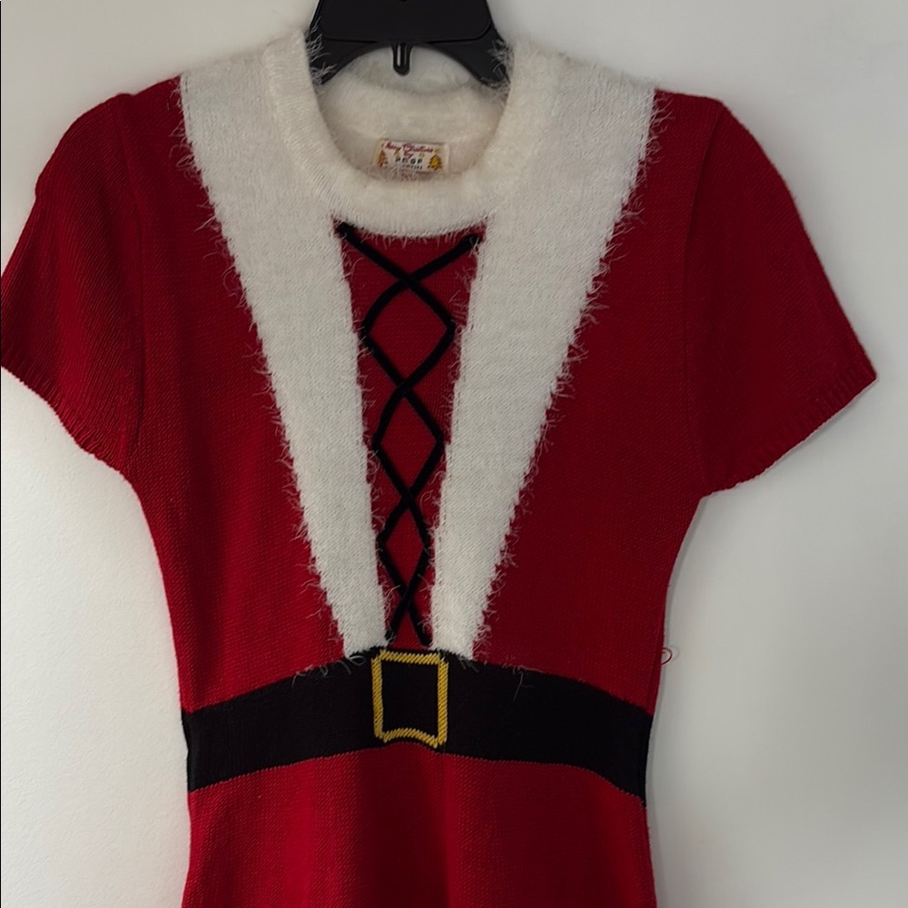 🎄Red and White Christmas Dress